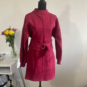 Fashion nova X Cardi B suede dress